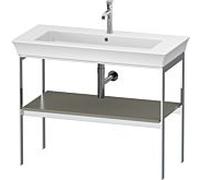 Duravit Console de lavabo White Tulip WT454109292 98,4 x 45 cm, gris pierre, satiné satiné, à poser, métal