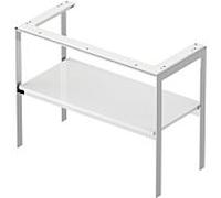 Duravit Console pour lavabo White Tulip WT454108585 98,4 x 45 cm, Weiß Hochglanz , sur pied, métal