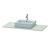 Duravit Console XSquare XS060D00707 80x55cm, avec 1 découpe, gris béton mat