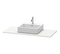 Console Duravit XSquare 060D, 800 x 550 mm, 1 dÃ©coupe, Couleur (avant/corps): Laque mate en soie Nordic White - XS060D03939