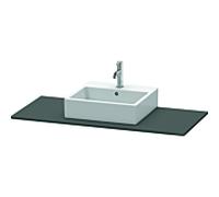 Duravit console XSquare XS060F04949 120x55cm, avec découpe 2000 , Graphit mat