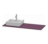 Duravit Console XSquare XS060GL9494 140x55cm, avec 1 découpe, gauche, aubergine satinée