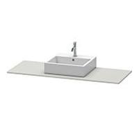 Duravit console XSquare XS060GM0707 140x55cm, avec découpe 2000 , centre, gris béton mat