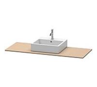 Duravit console XSquare XS060GM7575 140x55cm, avec découpe 2000 , centre, Lin