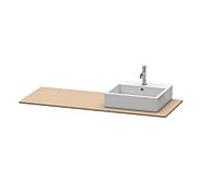 Duravit console XSquare XS060GR7575 140x55cm, avec découpe 2000 , droite, Lin