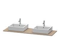Console Duravit XSquare 063H, 1600x 550 mm, 2 dÃ©coupes, Couleur (avant/corps): linge - XS063HB7575