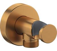 Duravit coude de raccordement mural, rosace ronde, 55x102mm, UV0630009004, Couleur: Bronze brossé