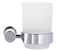 Duravit D-Code 0099201000 Porte-Brosse WC Mural en Verre Code pour droitier Chromé Mat