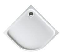 Duravit Receveur de douche D‑Code 900 x 900 mm quart de cercle à encastrer blanc antidérapant