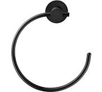 Duravit D-Code anneau porte-serviettes 0099214600 noir mat, Ø169 mm, pivotant