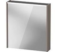 Duravit D-Code armoire à glace DC7105L43431000 650x700 mm, basalte mat, avec éclairage et prise E