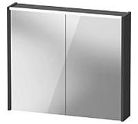 Duravit D-Code armoire à glace DC7106049491000 800x700x148, graphite mat, douille E, éclairage LED