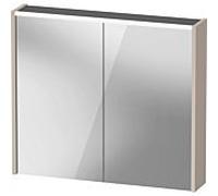 Duravit D-Code armoire à glace DC7106091911000 800x700x148, Taupe Matt , prise E, éclairage LED