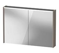 Duravit D-Code armoire à glace DC7107043431000 1000x700x148, Basalt Matt , prise E, éclairage LED