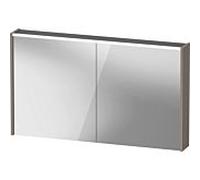 Armoire de toilette Duravit D-Code, prise type E (FR, BE), 2 portes, champ lumineux LED en haut, 1200x700mm, 9 W, DC7108043431000, Couleur: Basalte mat