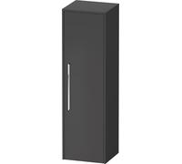 Duravit D-Code Armoire mi-Haute, 1 Porte avec butée à Droite, 400x360x1320mm, avec poignée, DC1338R10490000, Couleur: Graphite Mat