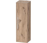 Duravit D-Code Armoire mi-haute, 1 porte avec butée à droite, 400x360x1320mm, avec poignée, DC1338R10550000, Couleur: Caisson Chêne Marbré, poignée Chrome Brillant