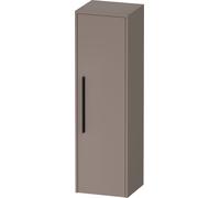Duravit D-Code Armoire mi-haute, 1 porte avec butée à droite, 400x360x1320mm, avec poignée, DC1338RBD430000, Couleur: corps basalte mat, Poignée diamant noir mat