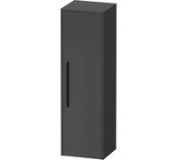 Duravit D-Code Armoire mi-Haute, 1 Porte avec butée à Droite, 400x360x1320mm, avec poignée, DC1338RBD490000, Couleur: Graphite Mat