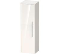 Duravit D-Code Armoire mi-haute, 1 porte avec butée à gauche, 400x360x1320mm, avec poignée, DC1338L10220000, Couleur: Corps blanc brillant, Poignée chrome brillant