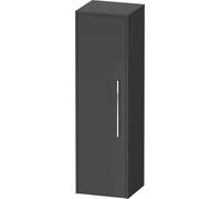 Duravit D-Code Armoire mi-Haute, 1 Porte avec butée à Gauche, 400x360x1320mm, avec poignée, DC1338L10490000, Couleur: Graphite Mat