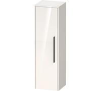 Duravit D-Code Armoire mi-haute, 1 porte avec butée à gauche, 400x360x1320mm, avec poignée, DC1338LBD220000, Couleur: Corps blanc brillant, Poignée noir diamant mat