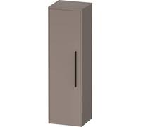 Duravit D-Code Armoire mi-Haute, 1 Porte avec butée à Gauche, 400x360x1320mm, avec poignée, DC1338LBD430000, Couleur: Basalte Mat