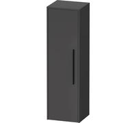 Duravit D-Code Armoire mi-Haute, 1 Porte avec butée à Gauche, 400x360x1320mm, avec poignée, DC1338LBD490000, Couleur: Graphite Mat