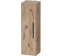 Duravit D-Code Armoire mi-haute, 1 porte avec butée à gauche, 400x360x1320mm, avec poignée, DC1338LBD550000, Couleur: Carcasa de roble jaspeado, tirador negro diamante mate