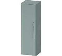 Duravit D-Code Armoire mi-haute, 1 porte avec butée à gauche, 400x360x1320mm, avec poignée, DC1338L10HG0000, Couleur: Corps vert fjord mat, Poignée chrome brillant