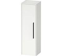 Duravit D-Code Armoire mi-haute, 1 porte avec butée à gauche, 400x360x1320mm, avec poignée, DC1338LBD180000, Couleur: Corps Blanc Mat, Poignée Noir Diamant Mat