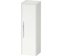 Duravit D-Code Armoire mi-haute, 1 porte avec butée à droite, 400x360x1320mm, avec poignée, DC1338R10180000, Couleur: Corps blanc mat, Poignée chrome brillant