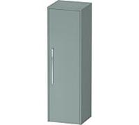Duravit D-Code Armoire mi-haute, 1 porte avec butée à droite, 400x360x1320mm, avec poignée, DC1338R10HG0000, Couleur: Corps vert fjord mat, Poignée chrome brillant