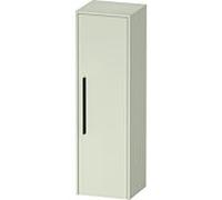 Duravit D-Code Armoire mi-haute, 1 porte avec butée à droite, 400x360x1320mm, avec poignée, DC1338RBDHH0000, Couleur: Corps vert pâle mat, Poignée noir diamant mat