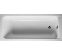 Duravit Baignoire D-Code 1600x700 mm rectangulaire à encastrer 100 L 1 pente de dos blanc