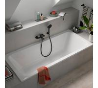 Baignoires Duravit D-Code, 1800x800mm, rectangulaire, à encastrer, 285 litres, double dos inclinés, blanc brillant, 700672000000000