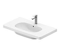 Duravit D-Code bassin meubles 03428500002 avec trop - plein, blanc, 85 x 48 cm