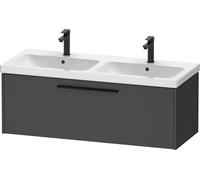 Duravit D-Code bâti-Support pour lavabo, 1 tiroir, 1184x460mm, avec poignée, DC46690BD490000, Couleur: Graphite Mat