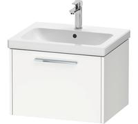 Duravit D-Code bâti-Support pour lavabo, 1 tiroir, 584x460mm, avec poignée, DC4665010180000, Couleur: Blanc Mat