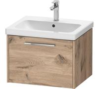 Duravit D-Code bâti-Support pour lavabo, 1 tiroir, 584x460mm, avec poignée, DC4665010550000, Couleur: Chêne Marbré Mat