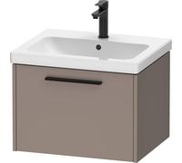 Duravit D-Code bâti-Support pour lavabo, 1 tiroir, 584x460mm, avec poignée, DC46650BD430000, Couleur: Basalte Mat