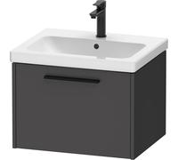 Duravit D-Code bâti-Support pour lavabo, 1 tiroir, 584x460mm, avec poignée, DC46650BD490000, Couleur: Graphite Mat