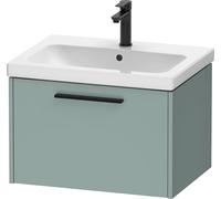 Duravit D-Code bâti-Support pour lavabo, 1 tiroir, 634x460mm, avec poignée, DC46660BDHG0000, Couleur: Vert Fjord Mat