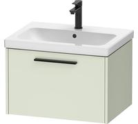 Duravit D-Code bâti-Support pour lavabo, 1 tiroir, 634x460mm, avec poignée, DC46660BDHH0000, Couleur: Vert pâle Mat