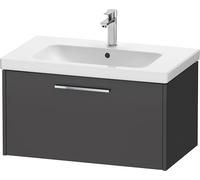 Duravit D-Code bâti-Support pour lavabo, 1 tiroir, 784x460mm, avec poignée, DC4667010490000, Couleur: Graphite Mat