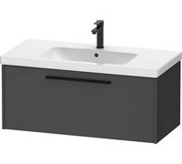 Duravit D-Code bâti-Support pour lavabo, 1 tiroir, 984x460mm, avec poignée, DC46680BD490000, Couleur: Graphite Mat