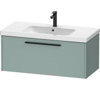Duravit D-Code bâti-Support pour lavabo, 1 tiroir, 984x460mm, avec poignée, DC46680BDHG0000, Couleur: Vert Fjord Mat