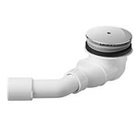 Duravit D-Code écoulement de receveur de douche, sortie horizontale, chrome, 791260000001000