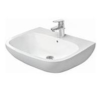 Duravit D-Code lavabo 2310650000 65 x 50 cm, avec trop-plein, trou pour robinetterie 2000 , Weiß Hochglanz