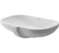 Duravit Lavabo encastrable par-dessous D-Code – 495×290 mm sans trous, trop-plein, blanc